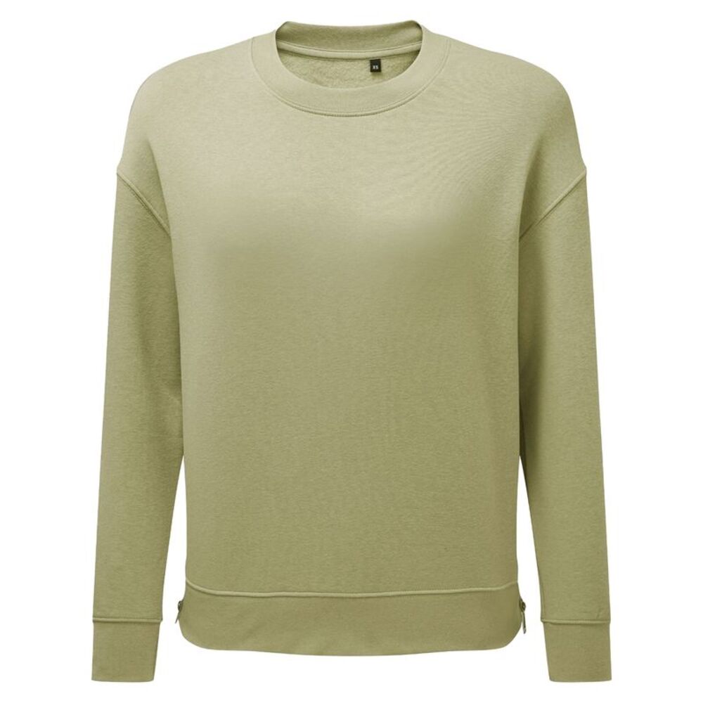 TriDri Womens/Ladies Recycled Zipped Sweatshirt / Sage Green